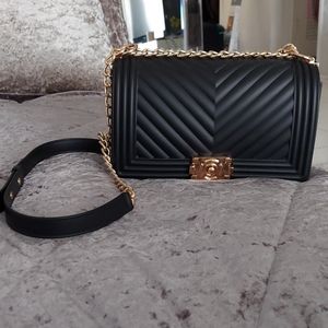 Jelly, classy,  black boy bag